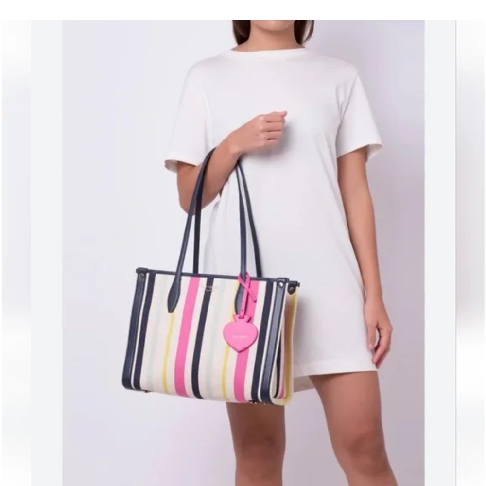 Kate Spade Striped Multicolor Tote Bag - Picture 8 of 8